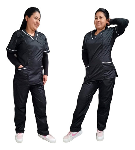 Uniforme Antifluido Unicolor Dama Enfermeria 