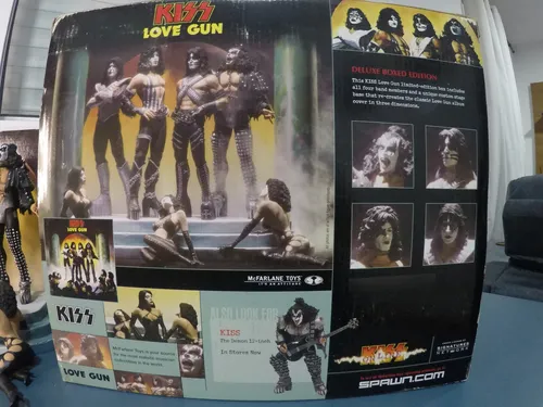 Kiss Love Gun Mcfarlane Deluxe Boxed Edition Bonecos (usado Kiss Love Gun Mcfarlane Deluxe Boxed Edition Bonecos (usado