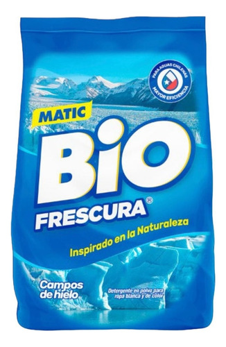 Detergente En Polvo Bio Matic 800g Campos De Hielo