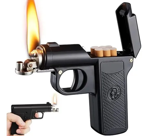Encendedor de Cigarrillos con Forma de Pistola, Encendedor Inflable