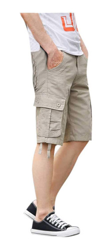 Pantalon Corto Para Hombre F_gotal Estilo Casual Carga Moda