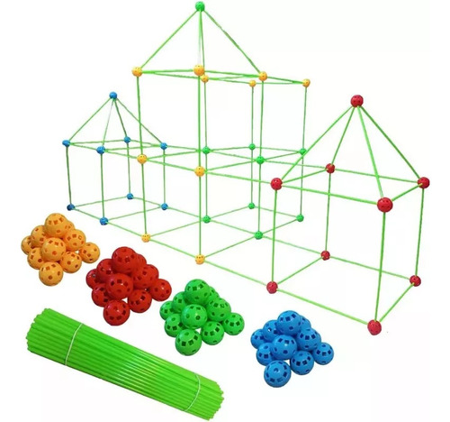 Construcción Fortaleza Castillo Túnel Tienda 3d Diy Kit 2024