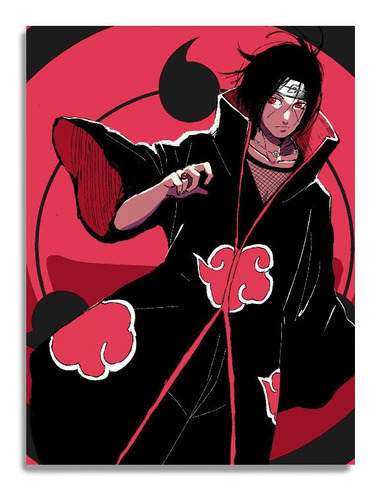 Cuadro Moderno Itachi Uchiha Naruto Shippuden 60x40 Cm