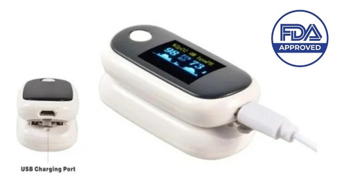 Oximetro Digital De Pulso Dedo Recargable Usb Certificado