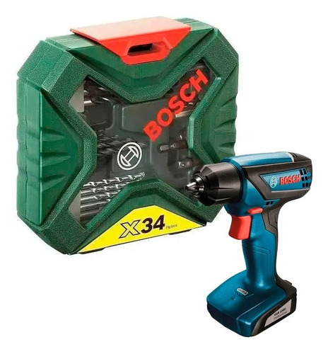 Taladro Atornillador Bosch Gsr 1000 Smart + Puntas Y Brocas