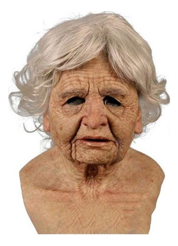 2023 Máscara De Látex Realista Para Ancianos Y Abuelas.