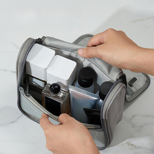 Bolsa De Viaje Para Guardar Cosméticos, Pequeña, Gris