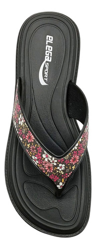 Sandalia Dama Thong Flores Playa Moda Elegante Talla 23 A 26