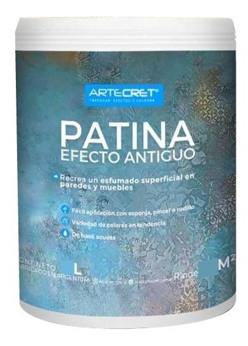 Patina En Gel Efecto Decorativo Antiguo Artecret | 1lt