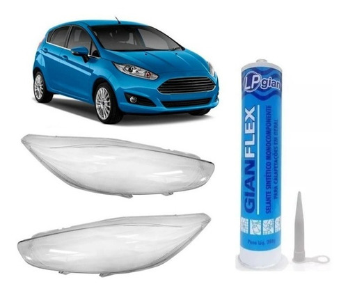 Kit Lente Farol Cola New Fiesta 2013 2014 2015 2016 17/19 3p