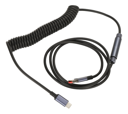 Cabo Enrolado De Teclado Mecânico Para Jogos Usb C Professio