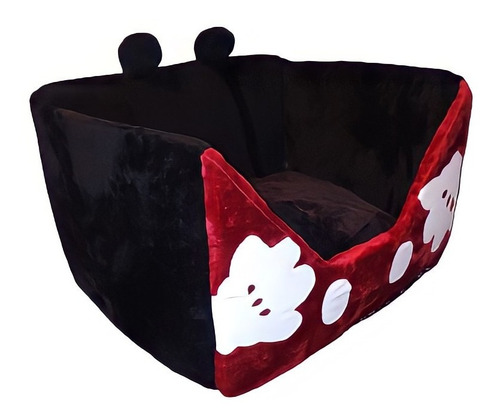 Cama Mascota Mickey Mouse Base Impermeable Resistente Chica