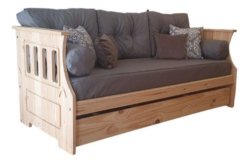Diván Sillón Cama + Carro + 2 Colchones + Funda Y Almohadone