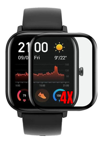 Película 3d Para Xiaomi Amazfit Gts 2e Kit Com 4 Unidade
