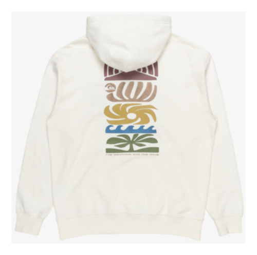 Buzo Canguro Quiksilver Garment Dye