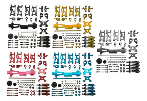 . Wltoys 144001 Rc Car Upgrade Metal Kit Piezas Brazos Rojo