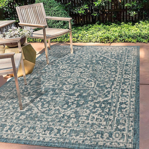 Jonathan Y Smb104b-9 Malta Bohemian Medallion Textured Weave