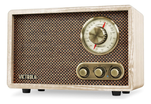 Victrola Radio Bluetooth De Madera Con Altavoces Integrados Color Natural 110v