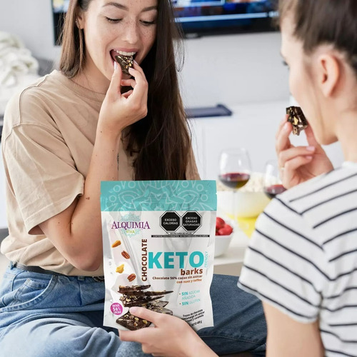 Chocolate Sin Azucar Keto Barks Sin Gluten Con Nuez Y Toffe