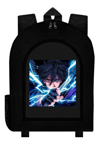 Mochila Negra Sasuke Uchiha A120