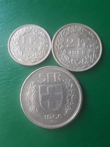 Suiza 1968 1/2/5 Franco Excelente 