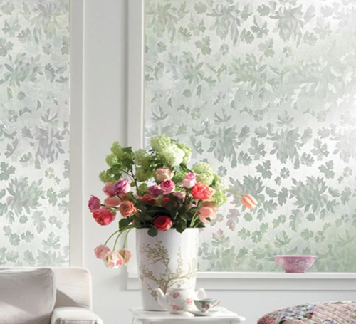 Imagen 2 de 3 de Tapiz Adherible Decora Ventanas Vidrio Vinil Elegance Recort