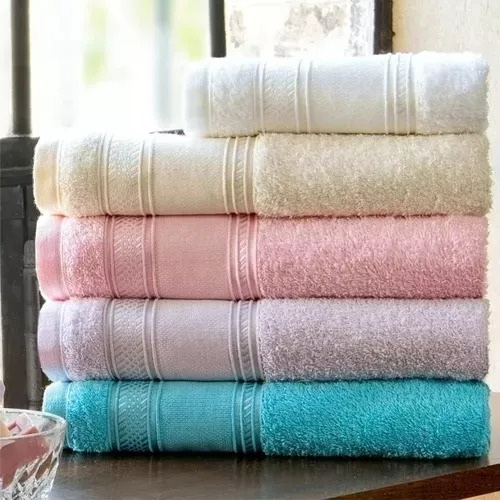 10 Toallas Pinta Y Borda I 30 X 50 I Cenefa 8 Cm I Surtido