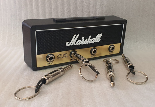 Imagen 5 de 6 de Porta Llaves Tipo Amplificador Llavero 4 Plugs Guitarra