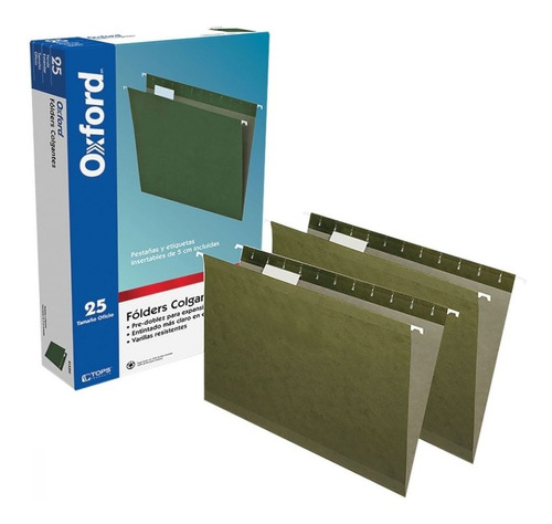 Folder Colgante Oxford Verde Tradicional Oficio 91535x