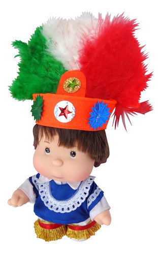 Muñeca Pituko Zapoteco - Danza De La Pluma Artesanal