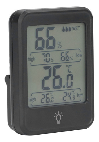H Mini Termómetro Higrómetro Con Pantalla Lcd