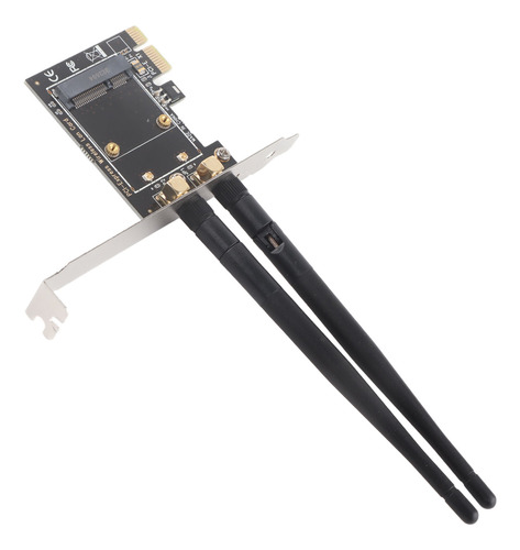 Adaptador De Tarjeta Pcie A Pcie Mini 2 Antenas Para Half