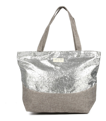 Bolso Cartera Canasto Playa Urbano Mujer Glitter Rafia