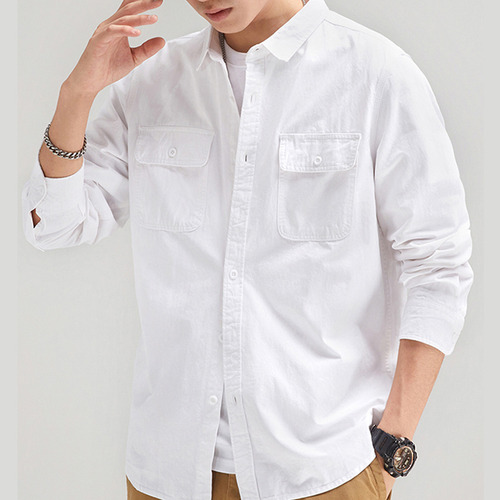 Camisa Casual De Algodón Para Hombre, Sobrecamisa, Camisas C