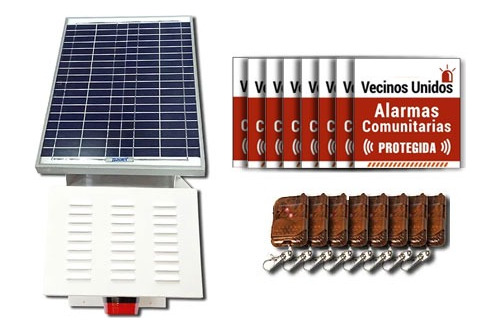 Kit Alarma 110db 30w + 8 Controles + 8 Carteles