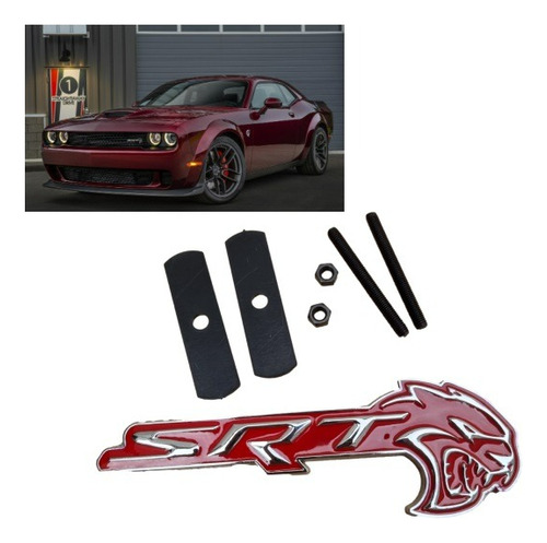 Emblema Hellcat Srt Parrilla Challenger Dodge Durango Charge