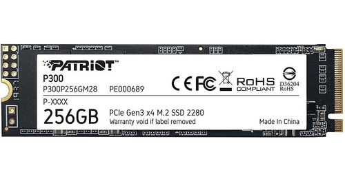 Disco Solido Ssd 256gb Patriot P300 M.2 Nvme Pcie P300p256gm