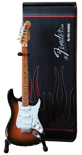Réplica De Guitarra Mini Sunburst Fender Strat Con Licencia 