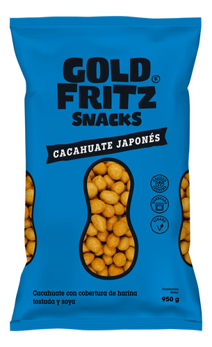 Cacahuate Estilo Japonés Gold Fritz 950g