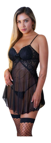 Babydoll Bralet Lencería Disfraces Sexy Bata Y Mallas