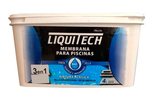 Membrana Impermeable Piletas Sella Pinta Liquitech X 4 Lts 