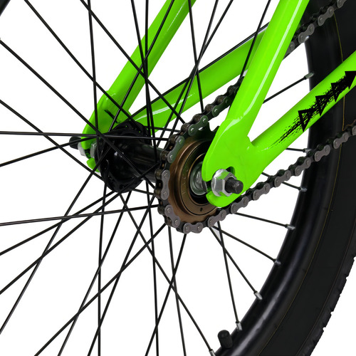 Bicicleta Bmx Pro-x Série 1 Aro 20 Aero Freio V-brake Cor Verde/Preto
