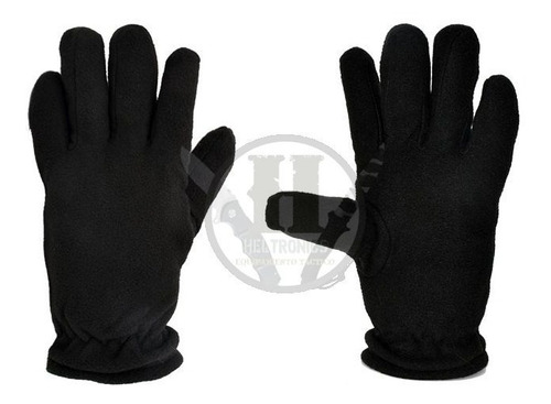 Guantes Negro Polar Frio Nieve Invierno Policia Seguridad 