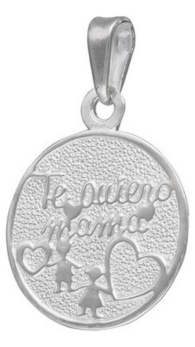 Colgante Plata Fina Ley 925 Te Quiero Mamá