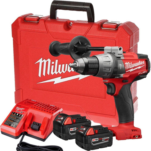 Taladro Atornillador 18 V Milwaukee + 2 Bat Cargador + Malet