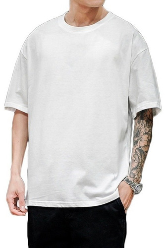 Camiseta Preta Oversized Masculina Camisa Streetwear Oferta