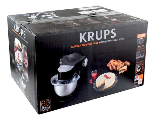 Batidora De Pedestal Multifunción Krups Master Amasa Y Licua