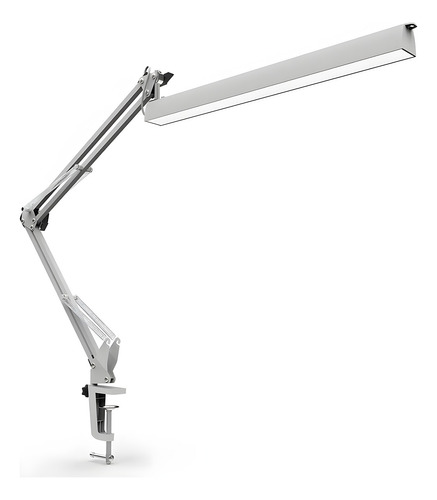 Luminária De Mesa Led Com Braço Articulado E Garra 10 Modos