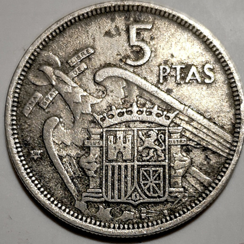 5 Pesetas 1957 Estrella 58 