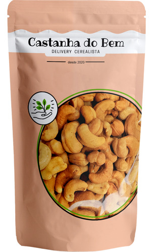 Castanha De Caju Torrada Inteira Salgada Ou Sem Sal - 250g